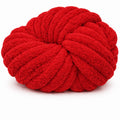 Red | #7 Super Chunky Chenille Yarn | 250g / 28–29 Yards