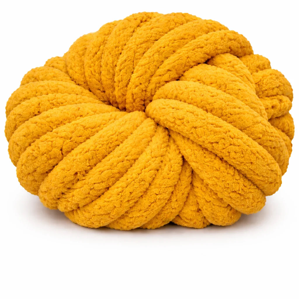 Honey Gold | #7 Super Chunky Chenille Yarn | 250g / 28–29 Yards