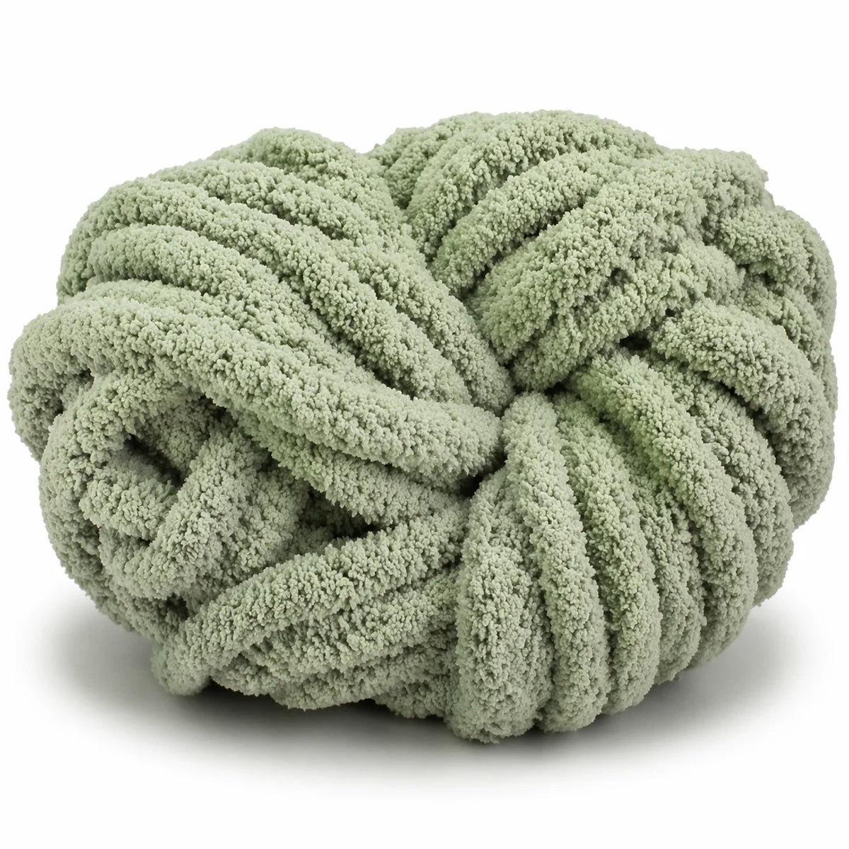 Sage Green | #7 Super Chunky Chenille Yarn | 250g / 28–29 Yards