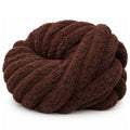 Mocha Brown | #7 Super Chunky Chenille Yarn | 250g / 28–29 Yards
