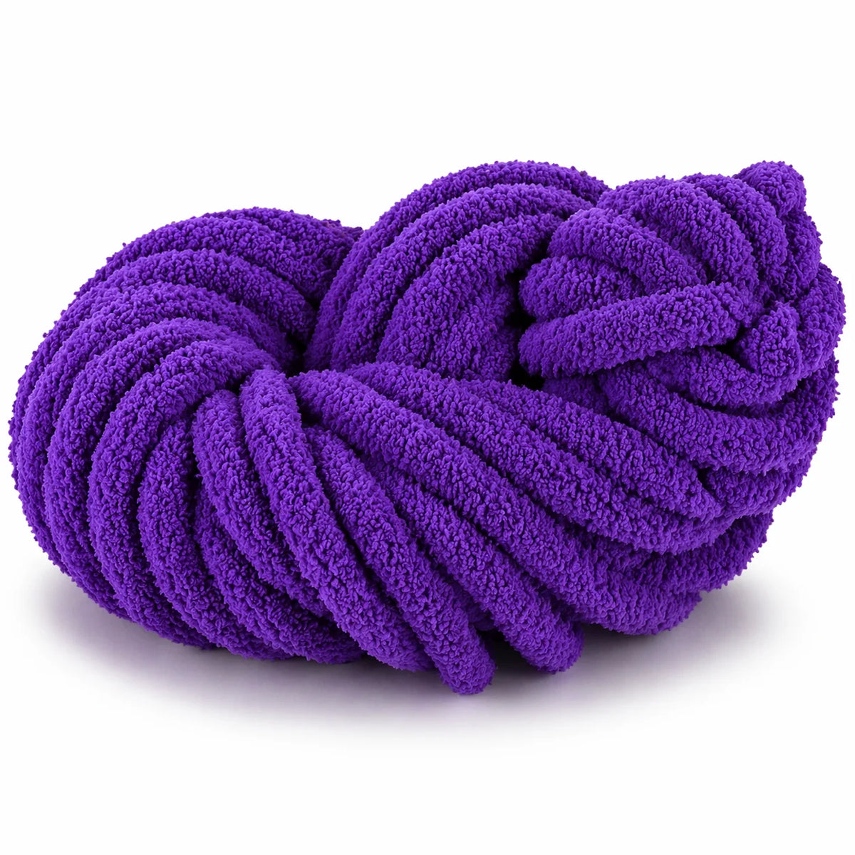 Dark Purple | #7 Super Chunky Chenille Yarn | 250g / 28–29 Yards