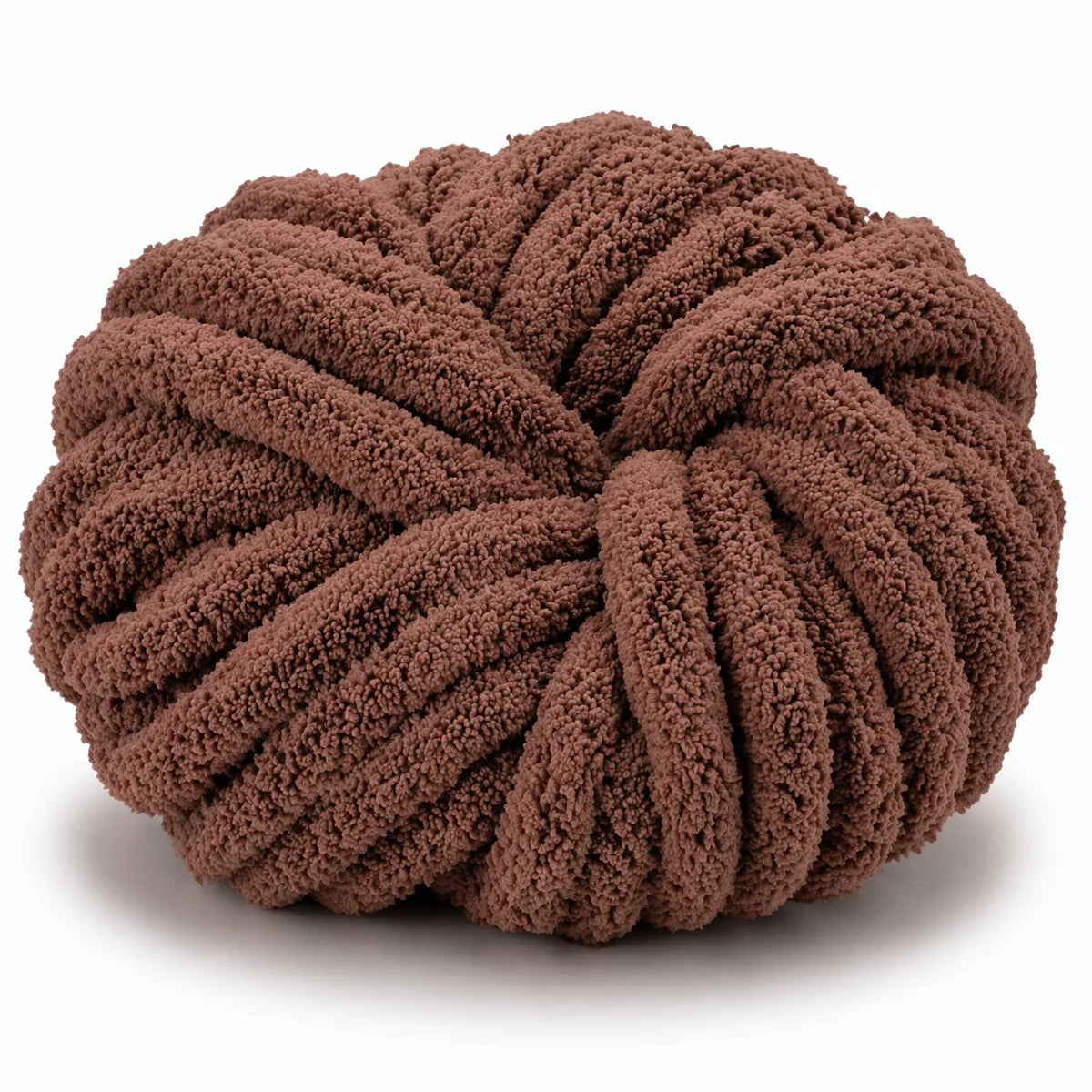 Brown | #7 Super Chunky Chenille Yarn | 250g / 28–29 Yards