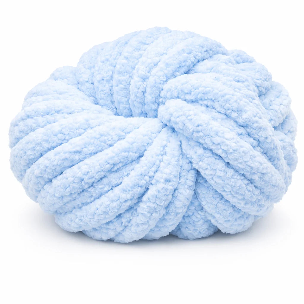 Baby Blue | #7 Super Chunky Chenille Yarn | 250g / 28–29 Yards