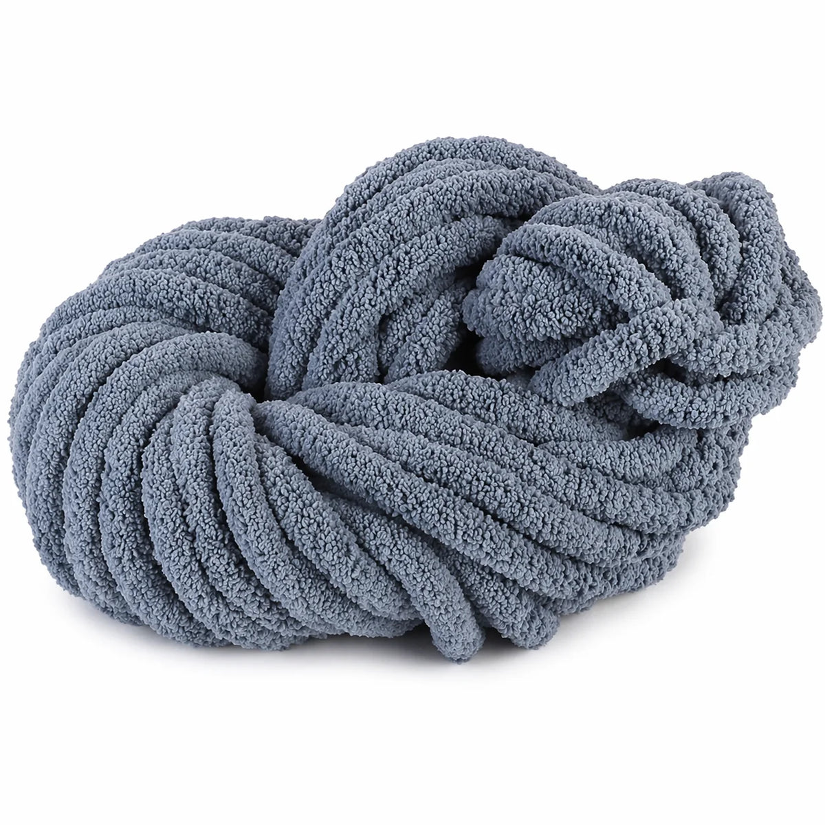 Dark Grey | #7 Super Chunky Chenille Yarn | 250g / 28–29 Yards