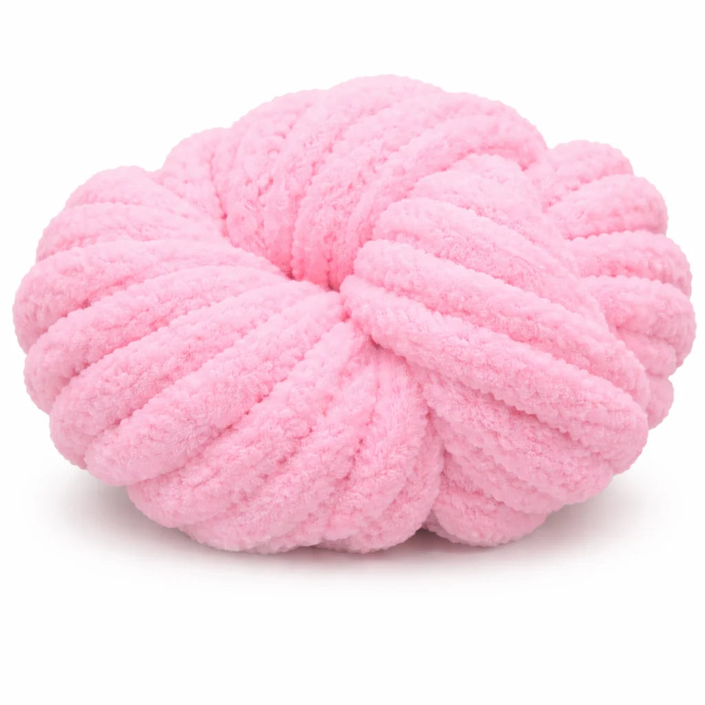 Blossom Pink | #7 Super Chunky Chenille Yarn | 250g / 28–29 Yards