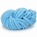 Bright Blue | #7 Super Chunky Chenille Yarn | 250g / 28–29 Yards