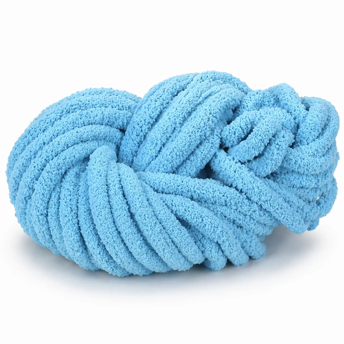 Bright Blue | #7 Super Chunky Chenille Yarn | 250g / 28–29 Yards
