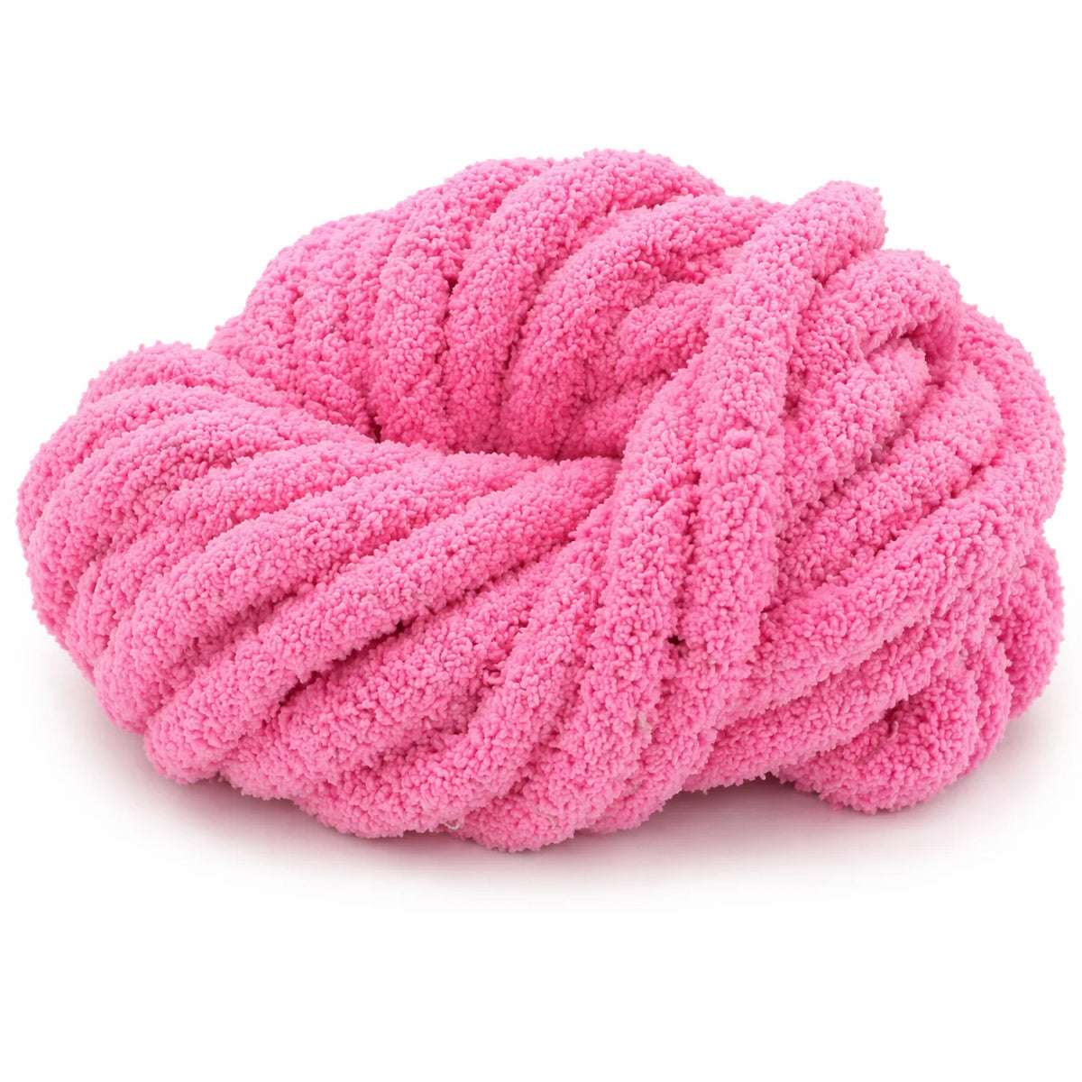 Hot Pink | #7 Super Chunky Chenille Yarn | 250g / 28–29 Yards